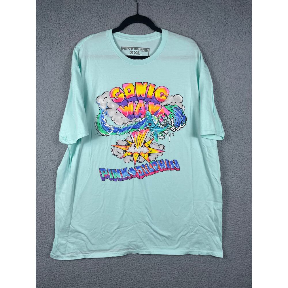 Pink + Dolphin Sonic Wave Tee Men's Size XXL Shirt